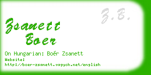 zsanett boer business card