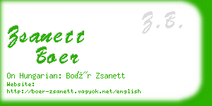 zsanett boer business card